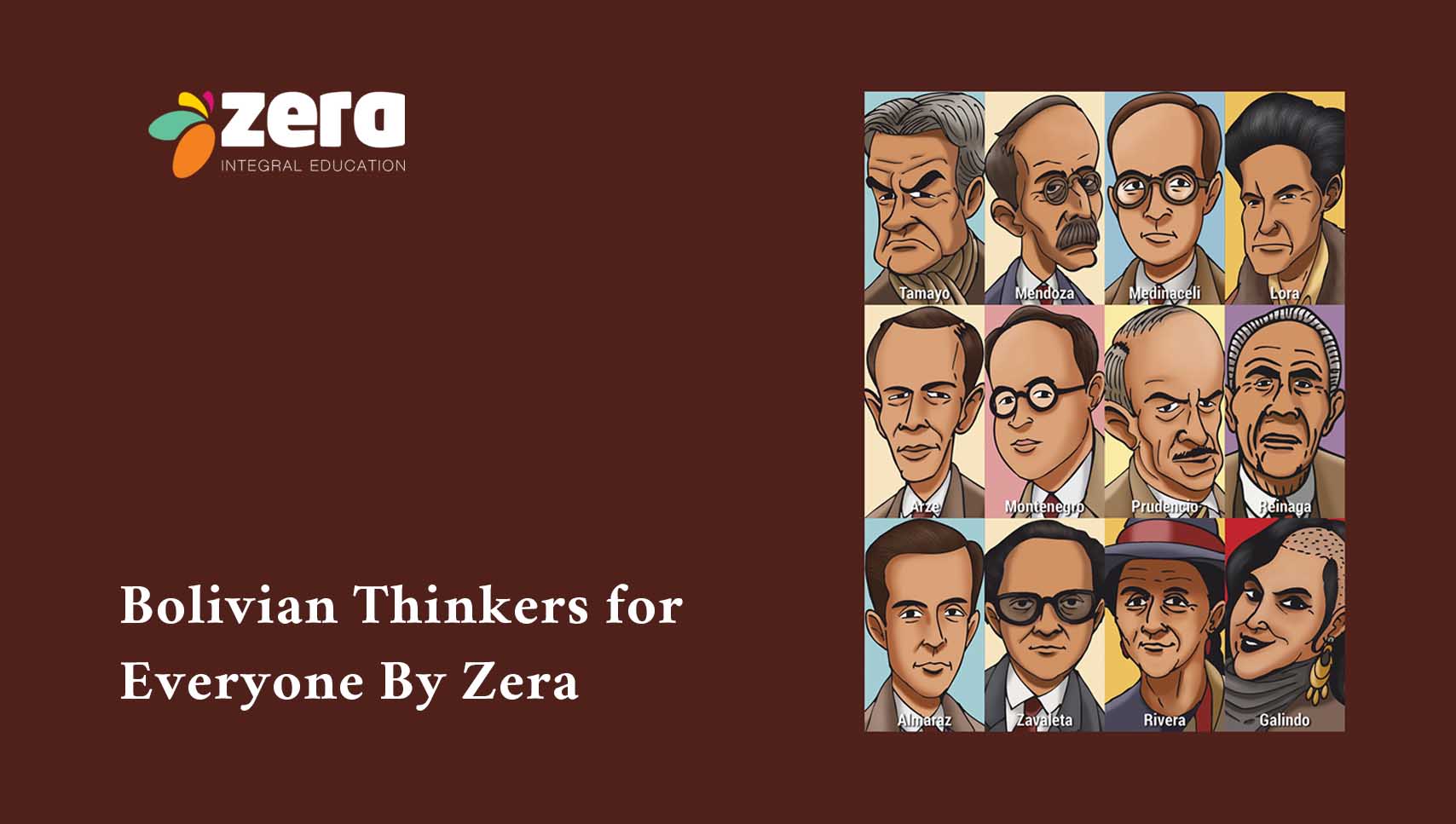 Illustrations from the Bolivian Thinkers series